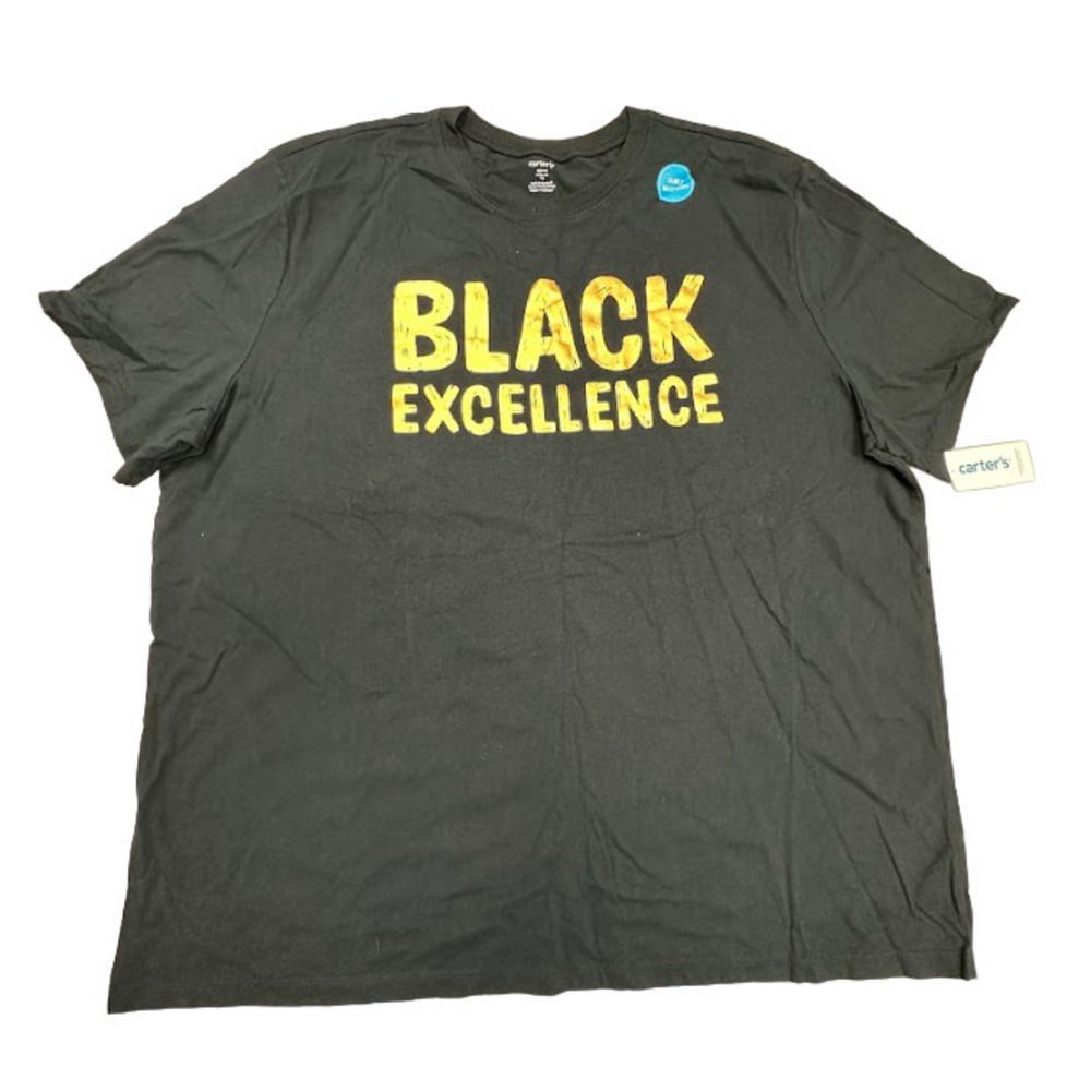 Carter's Unisex Crew Neck Short Sleeves Black T Shirt Size 2XL